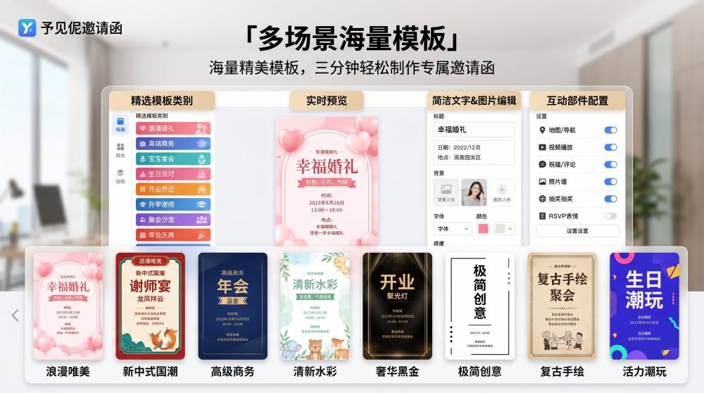 超简单出阁宴H5邀请函教程！零基础1分钟快速搞定